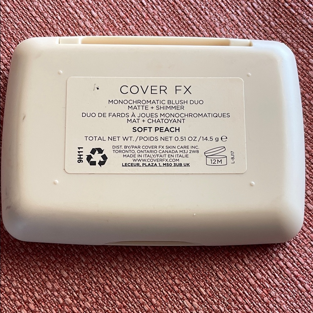 COVER FX Monochromatic Blush Duo in Soft Peach
